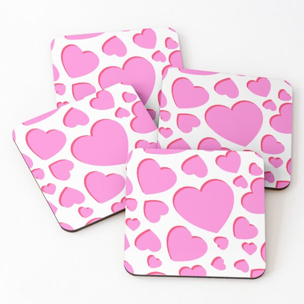 Item preview, Pink hearts pattern, love hearts, pretty pattern designed and sold by Twenty24trends.