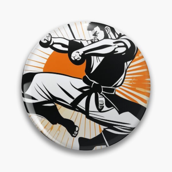 Item preview, a martial artist executing a powerful kick 	 designed and sold by lleriineyai.