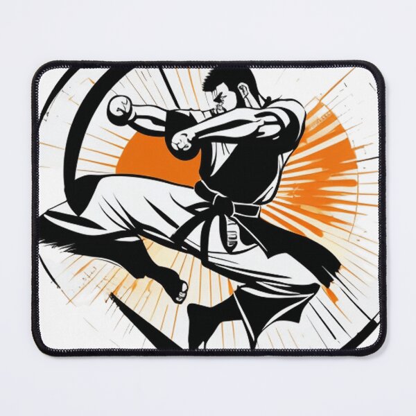 Item preview, a martial artist executing a powerful kick designed and sold by lleriineyai.