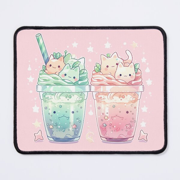 Item preview, Summer Brew Neko - Peppermint Sunrise Ice Tea designed and sold by SnarkyDoodles.