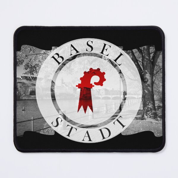 Item preview, Basel city canton flag, riverside charm on Rhine designed and sold by EclecticCharm.