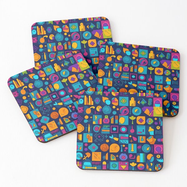 Item preview, Fun Icons Pattern designed and sold by TheMerch-er.