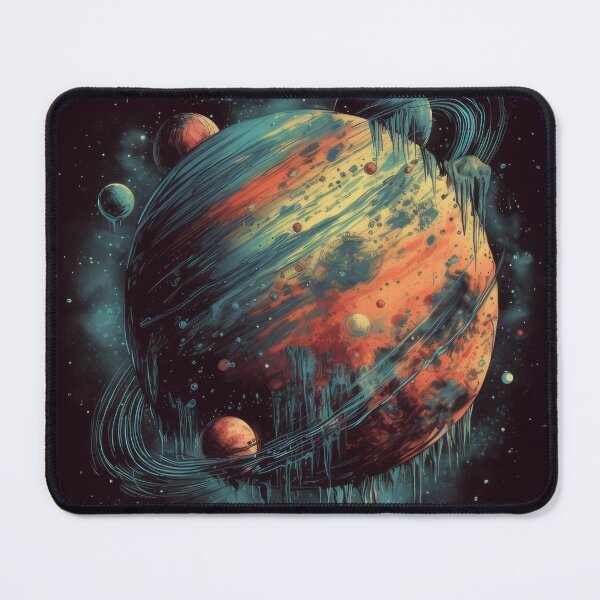Item preview, Mesmerizing Planet with Vibrant Colors and Twinkling Stars designed and sold by PaperCrazed.