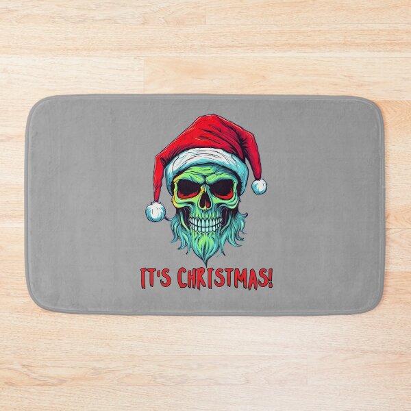 Item preview, It's Christmas Skull Wearing Santa Hat | Merry Christmas 2023 Ho Ho Ho designed and sold by CoolHippoQuotes.
