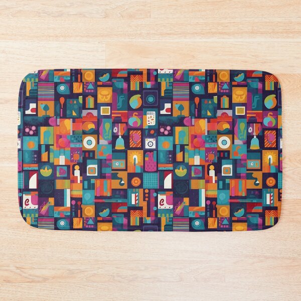 Item preview, Fun Icons Grid Pattern designed and sold by TheMerch-er.