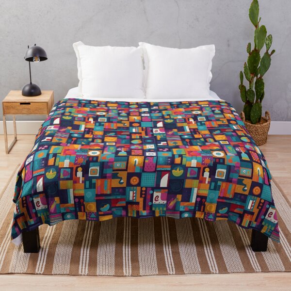 Item preview, Fun Icons Grid Pattern designed and sold by TheMerch-er.