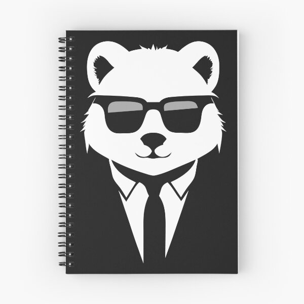 Aperçu de l'œuvre logo (Panda 2) (Noir) créée et vendue par atzek.