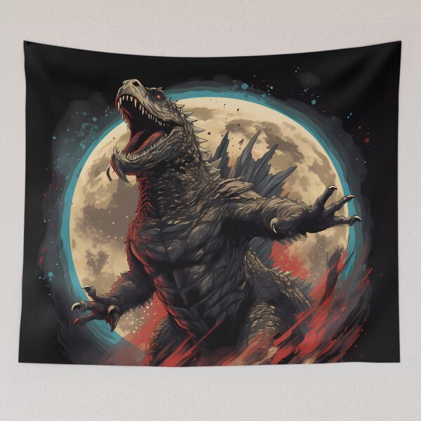Item preview, Cosmic Lizard in front of the moon designed and sold by angelf891.