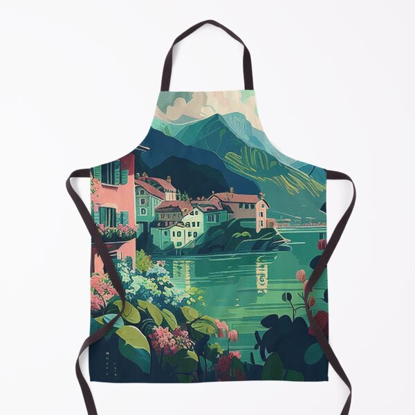 Item preview, Pastel Lakeside Town designed and sold by TheArtMage.