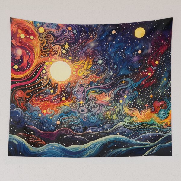 Item preview, Cosmos in Colors V: A Celestial Mural Merging Galaxies, Stars and Constellations. designed and sold by InsaneLEDP.