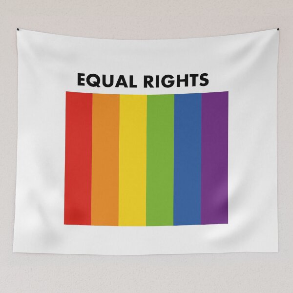Item preview, Equal rights rainbow LGBT pride flag - National Coming Out Day designed and sold by Inspirationmotivation.