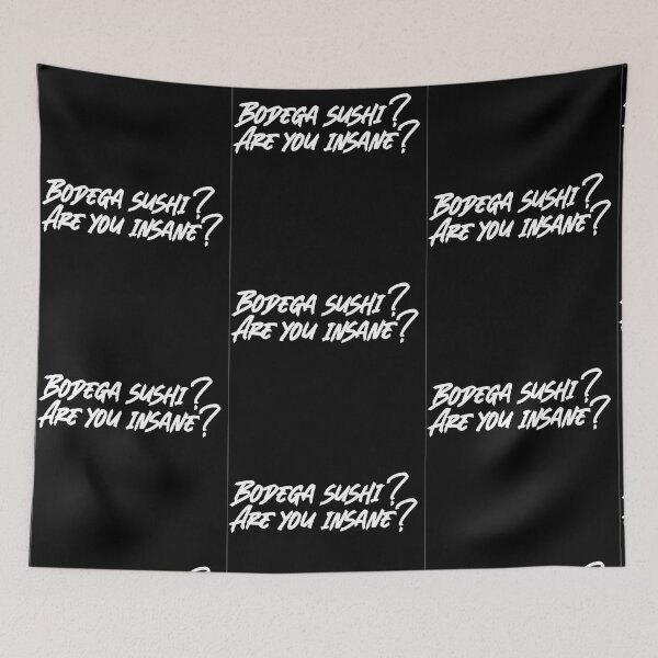 Item preview, Succession Tom Wambsgans “Bodega Sushi?! Are you insane?!” black designed and sold by Scribblecheddar.