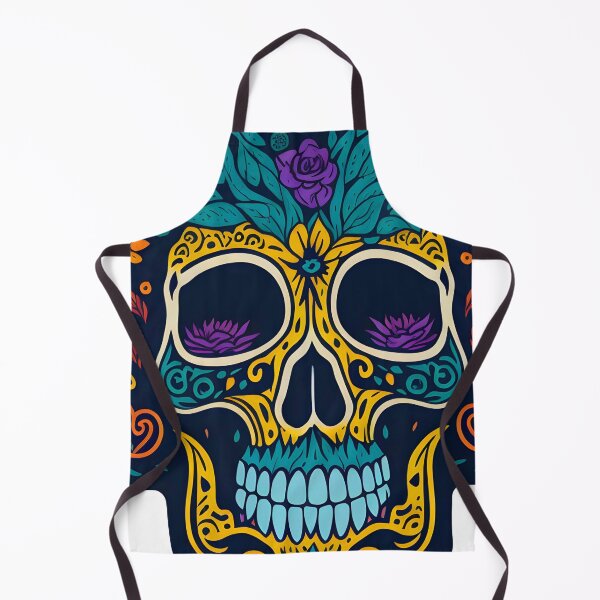 Item preview, Mexican Enchantment: A Radiant Skull in Vibrant Tones designed and sold by EnzoGatti.