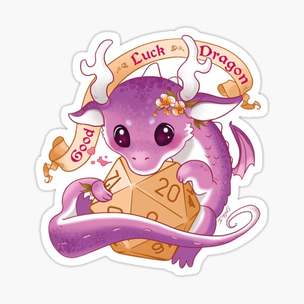 Good Luck Dragon Sticker
