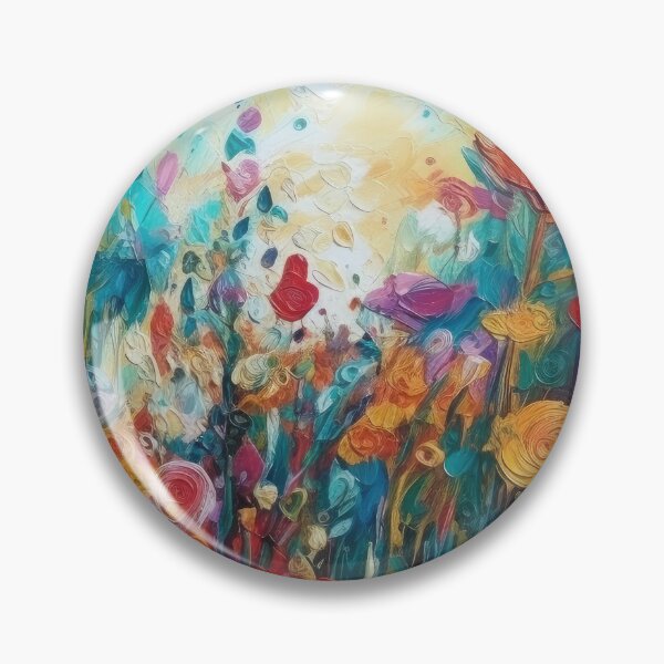Aperçu de l'œuvre Conception de peinture d'art floral, motif de fleurs peintes, jardin de fleurs créée et vendue par Rroliver.