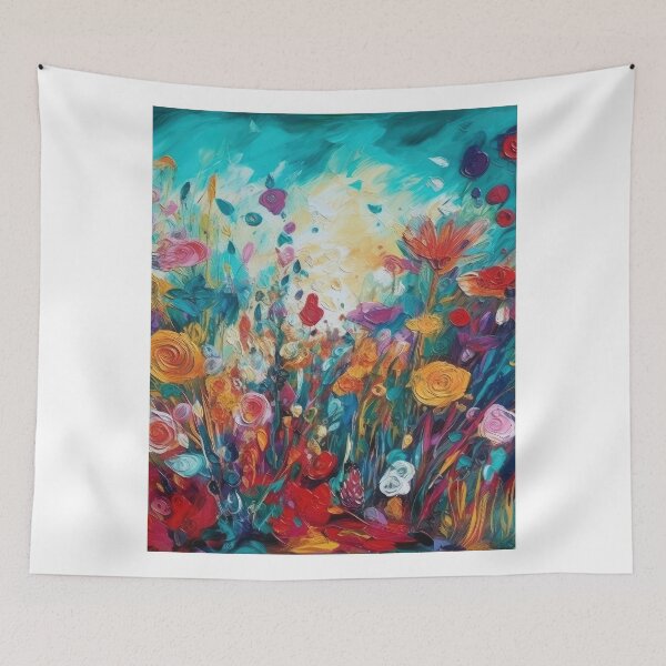 Item preview, Floral Art Painting Design, Painted Flowers Pattern, Flower Garden designed and sold by Rroliver.