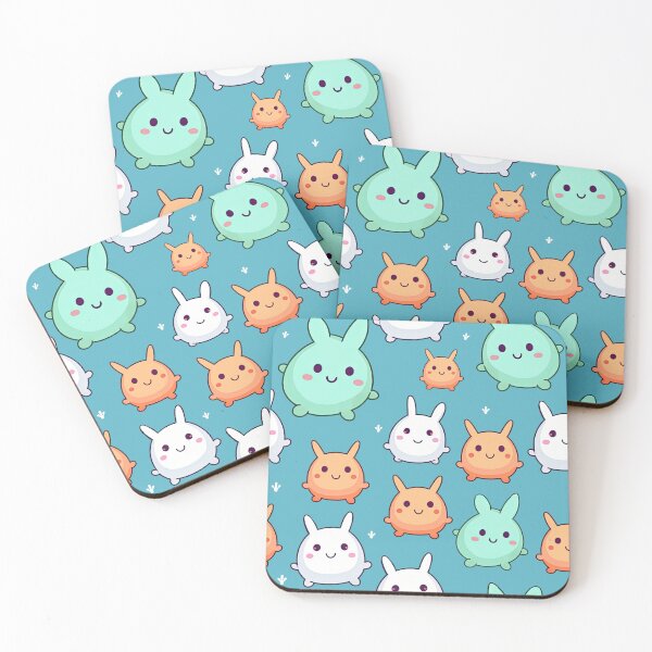 Item preview, Cute weird cartoon chubby bunnies designed and sold by Pinkbirdie.