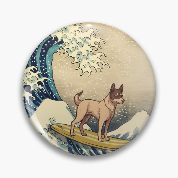 Item preview, Kelpie Kanagawa Japanese Surfing Wave designed and sold by rafaeltto.