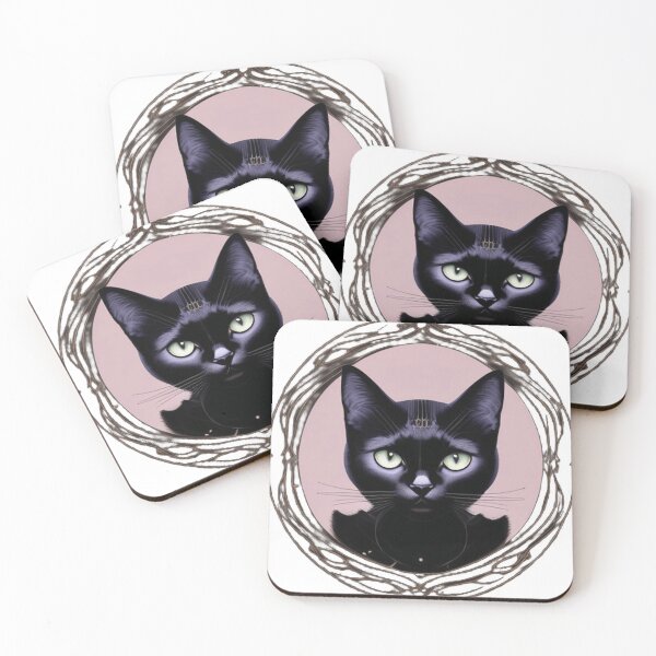Item preview, a mysterious and enigmatic black cat 	 designed and sold by fogneguegiaj.