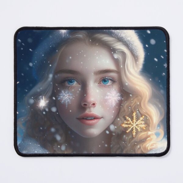 Item preview, Beautiful girl in snowflakes. Christmas Eve. designed and sold by Natalia-Vlad.