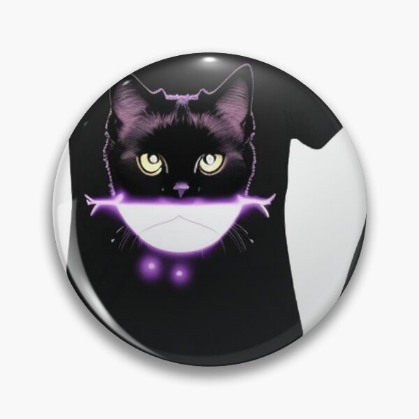 Item preview, a mysterious and enigmatic black cat 	 designed and sold by fogneguegiaj.