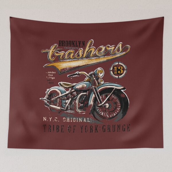 Item preview, brooklyn trashers (motorbike) designed and sold by hayrpictures.