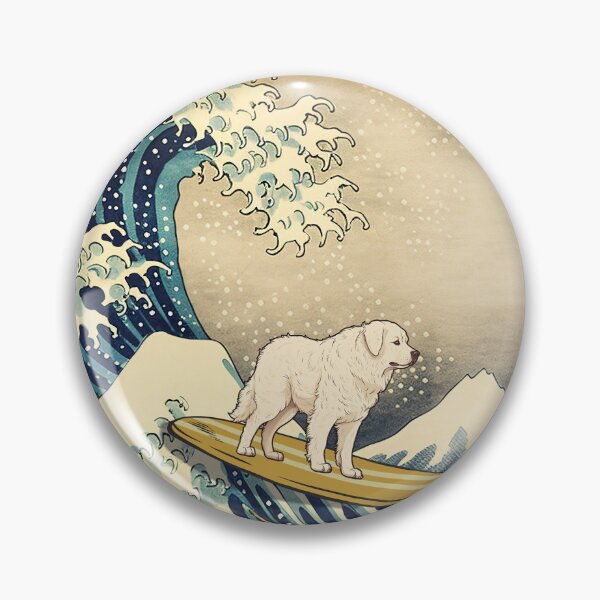 Item preview, Kuvasz Kanagawa Japanese Surfing Wave designed and sold by rafaeltto.