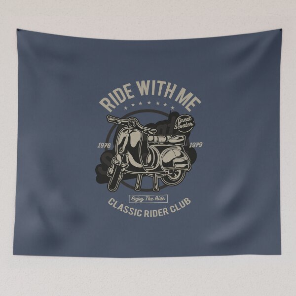 Item preview, Ride With Me - Classic Rider Club designed and sold by flipper42.