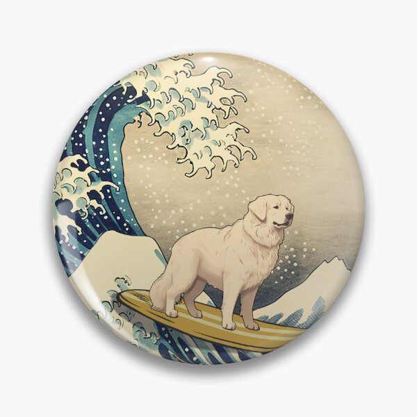 Item preview, Kuvasz Kanagawa Japanese Surfing Wave designed and sold by rafaeltto.