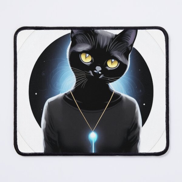 Item preview, a mysterious and enigmatic black cat 	 designed and sold by fogneguegiaj.