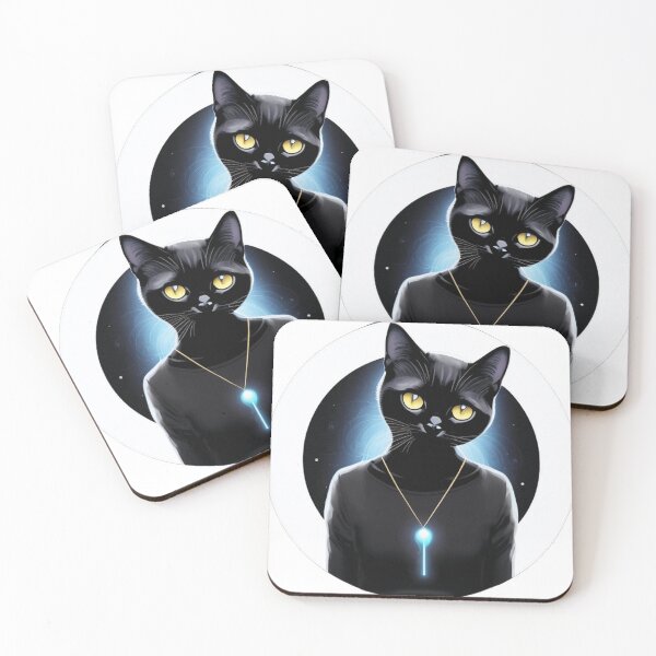 Item preview, a mysterious and enigmatic black cat 	 designed and sold by fogneguegiaj.