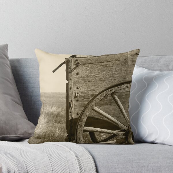Item preview, Antique Wooden Wagon in a Field designed and sold by rhamm.