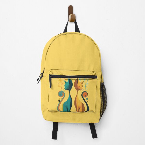 Item preview, Mid Century Modern Atomic Cat, Retro Cat, Pastel retro design MCM cat designed and sold by BrightStreet.