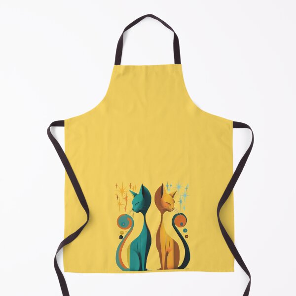 Item preview, Mid Century Modern Atomic Cat, Retro Cat, Pastel retro design MCM cat designed and sold by BrightStreet.