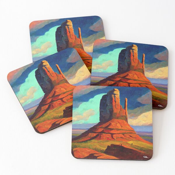 Item preview, MITTEN BUTTE PAINTING designed and sold by ArtbyRolleen.