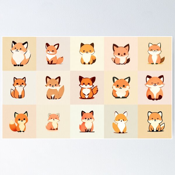 Beautiful Siberian fox animal lover | Poster