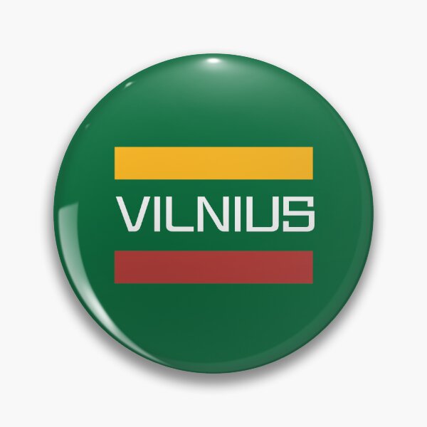 Item preview, Vilnius, Lithuania in Lithuanian Flag Colors designed and sold by Deutschic.