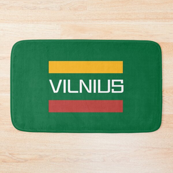 Item preview, Vilnius, Lithuania in Lithuanian Flag Colors designed and sold by Deutschic.