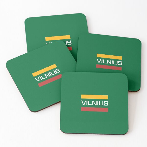 Item preview, Vilnius, Lithuania in Lithuanian Flag Colors designed and sold by Deutschic.