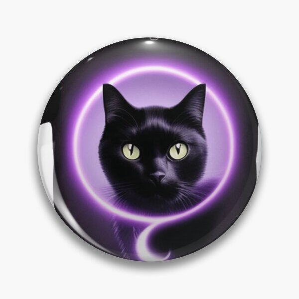 Item preview, a mysterious and enigmatic black cat 	 designed and sold by fogneguegiaj.