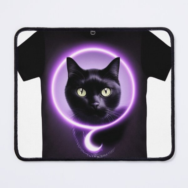 Item preview, a mysterious and enigmatic black cat 	 designed and sold by fogneguegiaj.