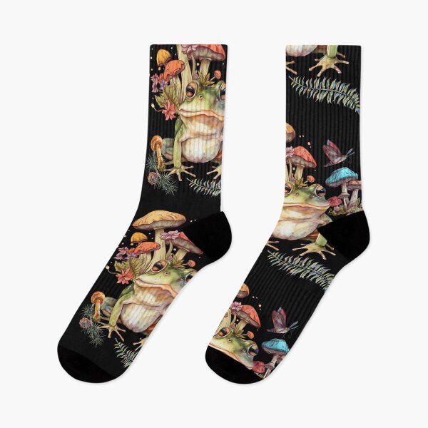 Item preview,  Forest Frog Mushroomcore Cute Colorful Design designed and sold by EarthArtDesigns.