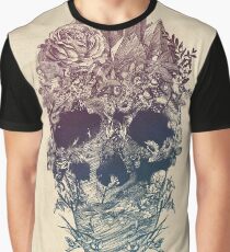 Skull Floral Graphic T-Shirt