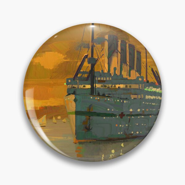 Item preview, Britannic in Naples - Painting by Eliott Sontot | Maritime artwork designed and sold by Eliott Sontot.