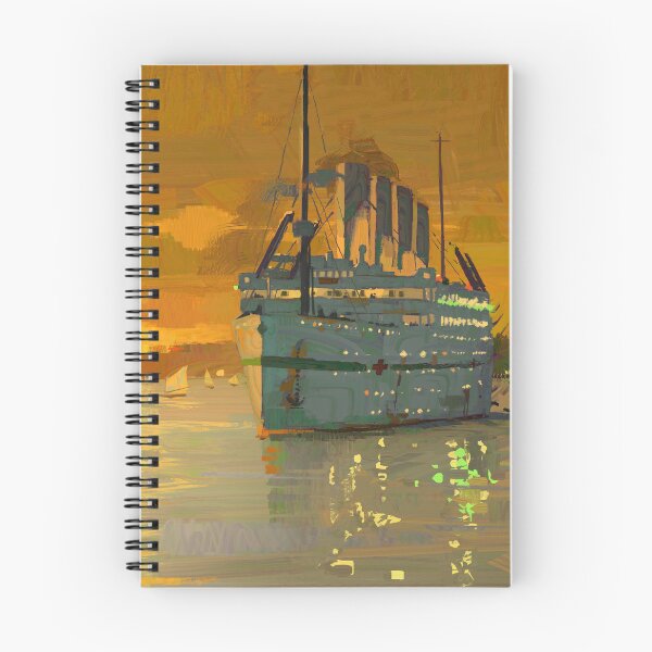 Item preview, Britannic in Naples - Painting by Eliott Sontot | Maritime artwork designed and sold by Eliott Sontot.