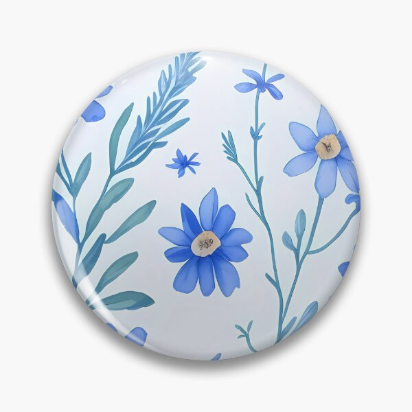 Item preview, Watercolor seamless pattern with blue Cornflower, drawing by watercolor, floral illustration, isolated on white background designed and sold by Victoria Riabov.