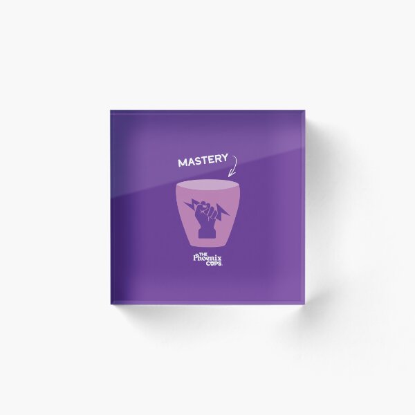 Item preview, Mastery Cup - white text designed and sold by The Phoenix Cups.