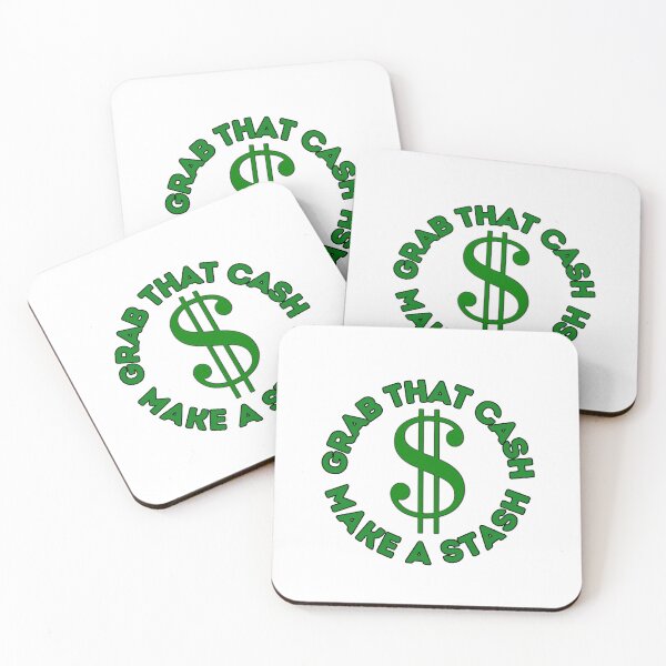 Item preview, Grab That Cash Make A Stash Green and Black Letters designed and sold by podguy.