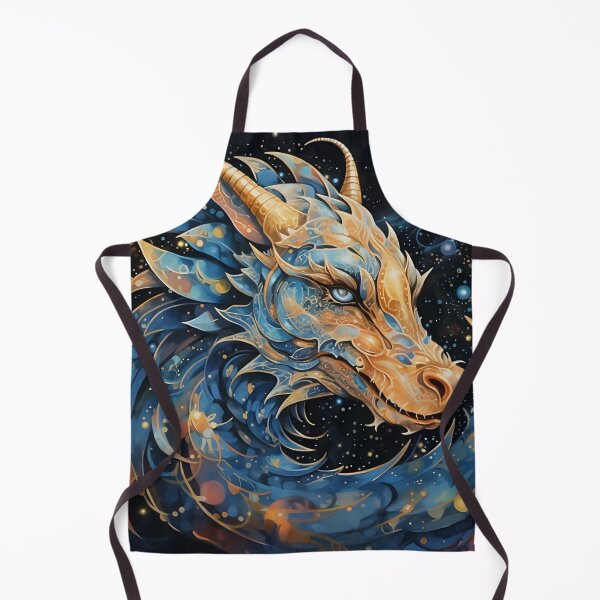 Item preview, Golden Blue Dragon in Space - Digital Art designed and sold by SnoopyTF.