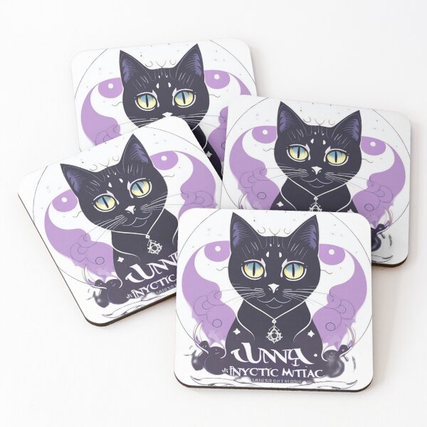 Item preview, a mystical and magical black cat 	 designed and sold by finkykomakot.
